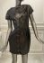 Кожаное платье Halston  Размер 40 
