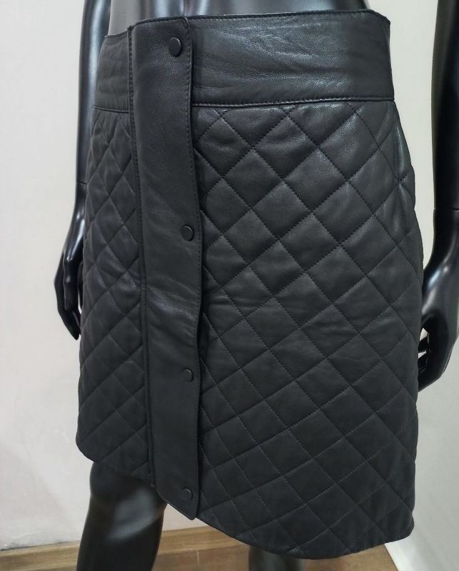 Юбка кожа Massimo Dutti размер S